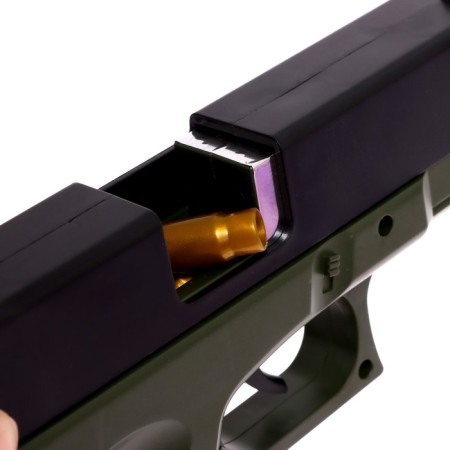 Glock Pistol, with sleeves, muffler, shoots soft bullets-5