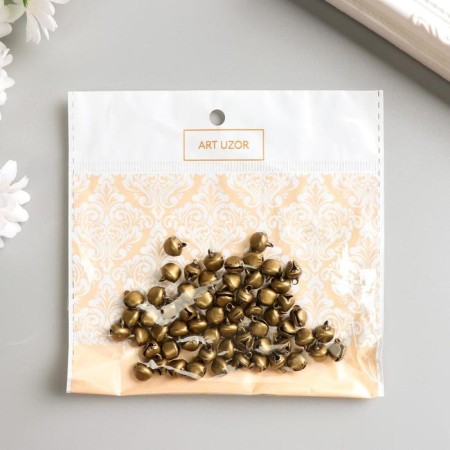 Set of decor for creativity Metal "under bronze" d = 0.8 cm set 60 pcs-2