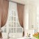 A set of curtains for the kitchen Witerra Lydia 250x160cm, Cocoa, PE100%