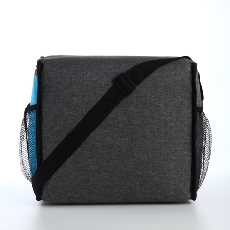 Bag-Termo two-flowers 15l, 30*20*25, departure for Meln, n/karm, side grids, reg, gray/blue-1