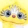 Soft toy "Ayka", yellow color, 25 cm