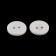 A set of buttons, 2 punctures, d = 18 mm, 10 pcs, in a blister, white color