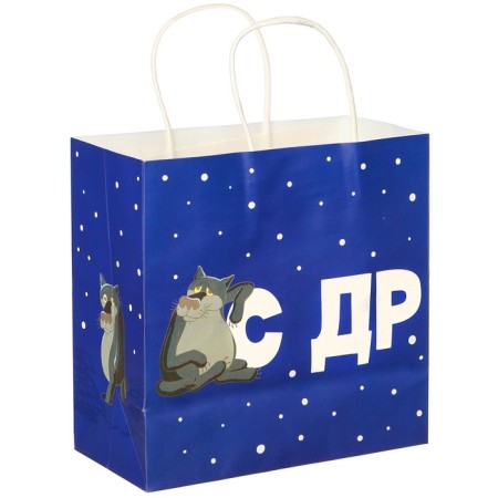 Gift package "With DR YOU YOU WHERE" 22x22x1 cm, craft, packaging, living, there was a dog-3