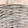 Wicker basket, d17x10.5xh33cm, gray, bamboo