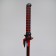 Souvenir weapon "Katana Genji" 108 cm, black with red, polystyrene foam