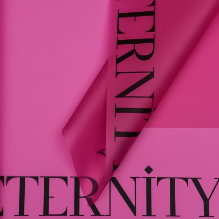 Film for flowers matte, "steady eternity", 57x57cm, fuchsia, 65 μm
