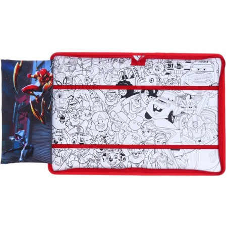A4 labor folder with a pencil case, on a zipper, textiles, spider-man-3