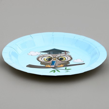 Paper plates "Owl", 6 pcs-1