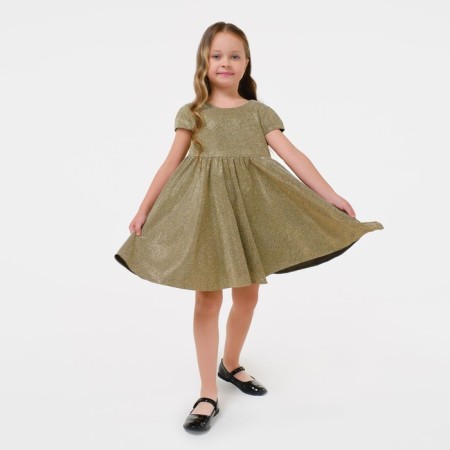 Dress elegant children's KAFTAN, p. 30 (98-104 cm), golden-3
