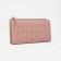 Women's wallet on the button, pink color