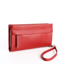 Women's wallet with lightning, red color