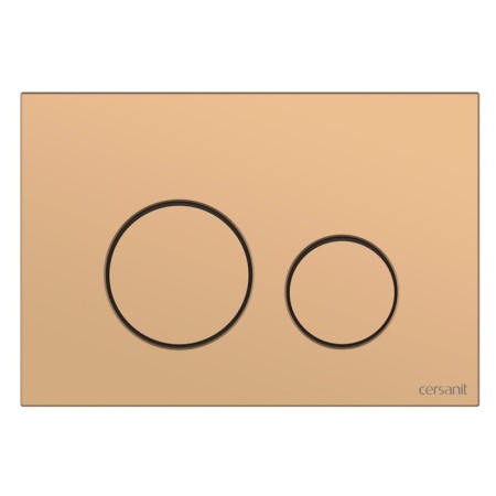 Cersanit Twins button, golden matte plastic, universal