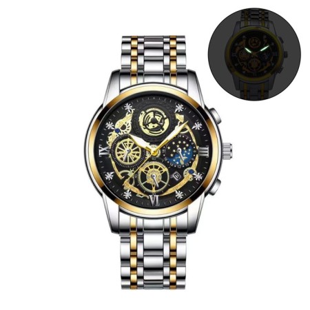Men's wrist watches, d-4.2 cm, strap L-26 cm, 3 atm, luminous