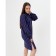 Shirt (shirt) female kaftan "strip", blue color, size 44-46