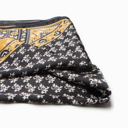 Women's scarf minku 70*70 cm, black-1