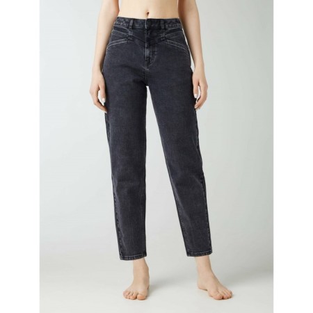 Women's jeans with a high landing CONTE Elegant Mom Fit, size S, color Washed Grey-5