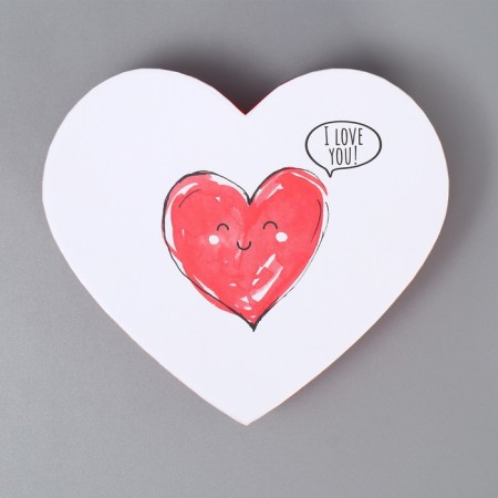 Gift box, packaging, "with love", 16 x 14 x 6 cm-4