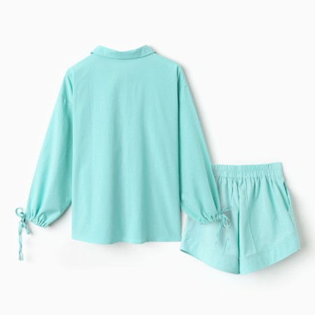Female set (blouse, shorts) minku: casual collection mint color, river 48-9