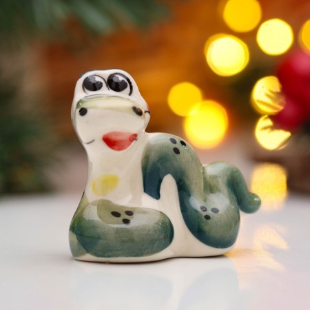 New Year. Souvenir "Snake Vanya" 5 × 6 cm, gzhel, color