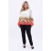 Female blouse, size 52, white color, coral