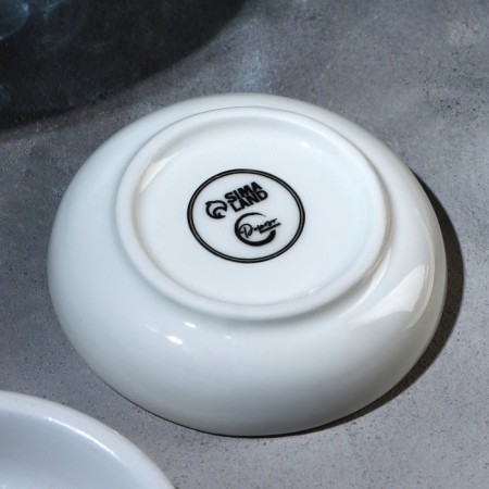 Ceramic “House” sauce, 7.6 x 2 cm, white color-3
