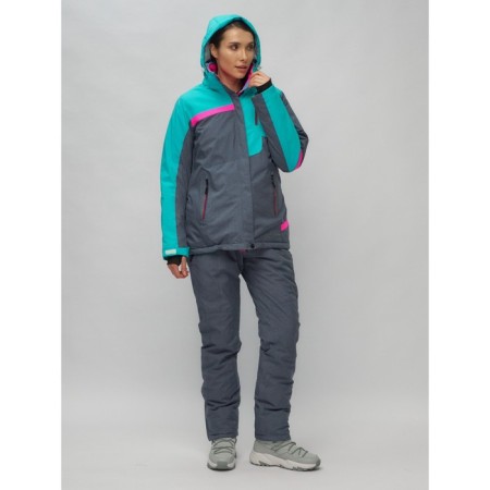 Ski costume is female, size 42, green color-25