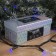 Garland “thread” 10 m, IP65, UMS, dark thread, 100 led, blue glow, white flicker, 220 V