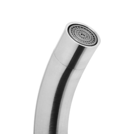 MIRA 6090 kitchen mixer, single -leaf, high spout 18 cm, 35 mm cartridge, satin color-1
