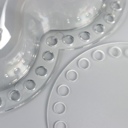 The basis for knitted products of acrylic "Flower" Volumetric set 2 pcs 18x17x4 cm-2