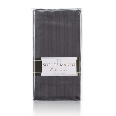 Pillowcase "Morgan", size 70x70 cm, color anthracite-1