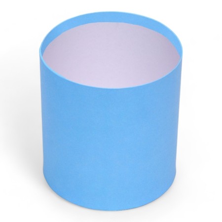 Set of round boxes 2B1, "blue", without a cover, 10 x 10 x10.5 cm-3