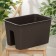 Kashpo on the railing "rattan", 12 l, brown color