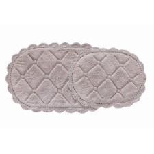 A set of bathroom mats Sofi de Marko Brianna, lace, size 60x100 cm, 50x70 cm, mokko color