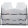 Tables for business cards, 3 compartments, tinted, gray