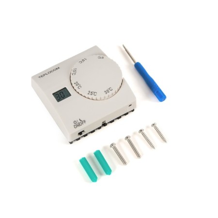 Thermostat Teplocom TS-2AA/8A3, wired, power from two AA batteries-5