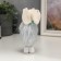 Souvenir Textile "Sweet bunny in a dress, with a bow on the head" MIX 15x6x4 cm