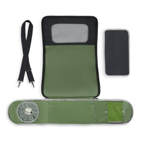 Board-carrier with a window for a muzzle, 42 x 21 x 25 cm, salad-14