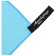 Microfiber towel, size 40x80 cm, blue color