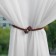 Picked up for curtains "pebbles", d = 3 × 51 cm, dark brown color