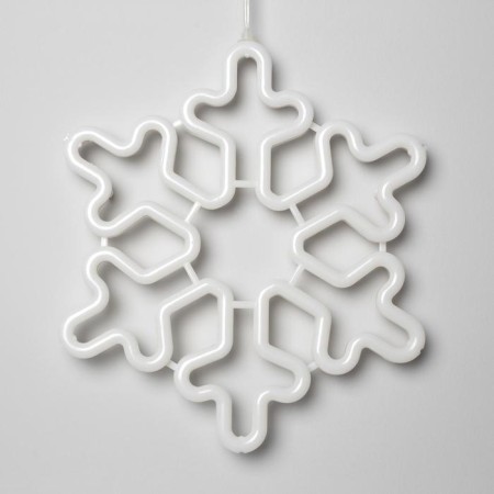 LED figure "Snowflake" 30 cm, plastic, 220 V, glow of white-1