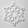 LED figure "Snowflake" 30 cm, plastic, 220 V, glow of white