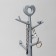 Standing for jewelry "Wood with heart", 18.3 × 36 cm, gray color