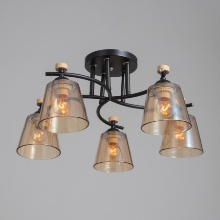 Alatei chandelier 5he27 40w is black 58x58x27 cm Bayerlux-1
