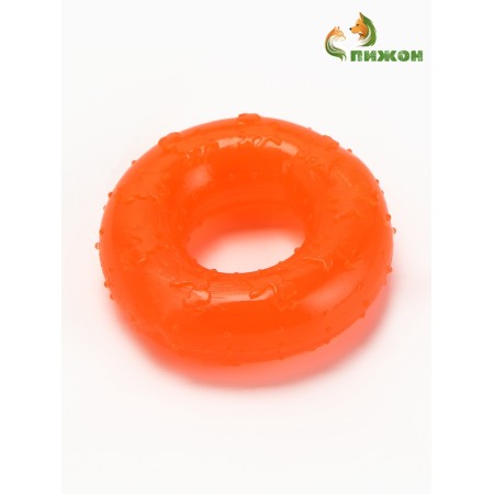 Chewing toy "Ring" Transparent, PP, 6.7 x 2 cm, orange