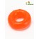 Chewing toy "Ring" Transparent, PP, 6.7 x 2 cm, orange