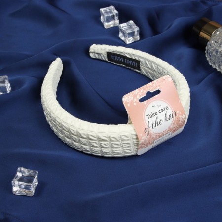 Hair rim "jeannet" cage volume, 3 cm, beige-1