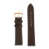 Solomon watch strap, 20 mm, genuine leather, L-20 cm, brown with embossing