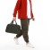 Road bag with lightning, outer pocket, long belt, khaki color
