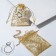 Gift bag "Flower composition", 9 × 11, color gold