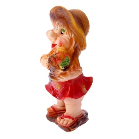 Garden figure "Dwarf with a basket" Small 16x15x39cm-8